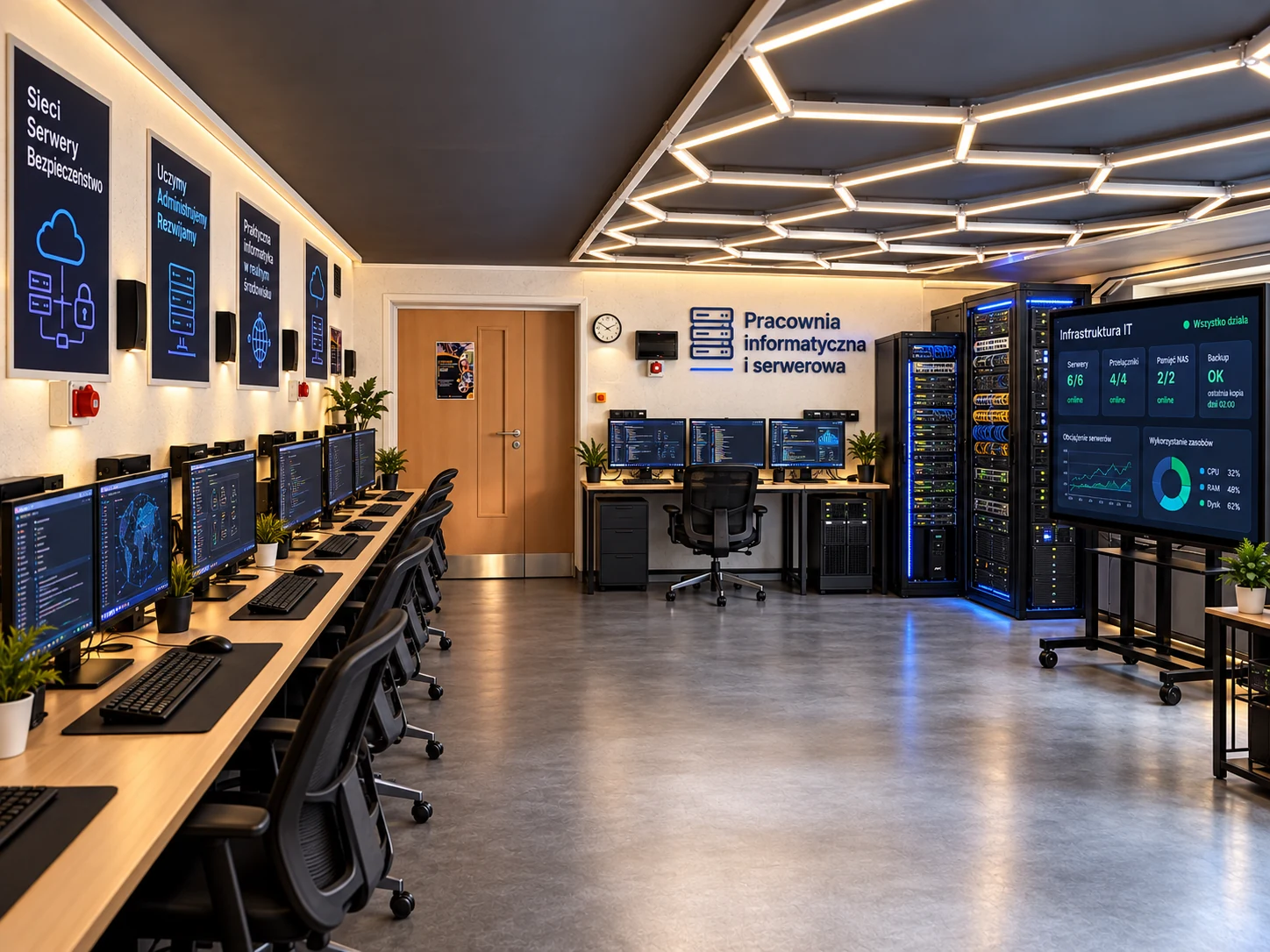 Technik informatyk — pracownia informatyczna i serwerowa