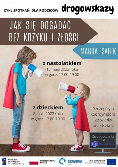 Plakat z tytułem warsztatów i terminami.